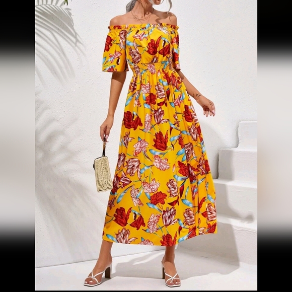 SHEIN Dresses & Skirts - 🌹 HOST PICK 🌹 SHEIN Off Shoulder Dress Size XL